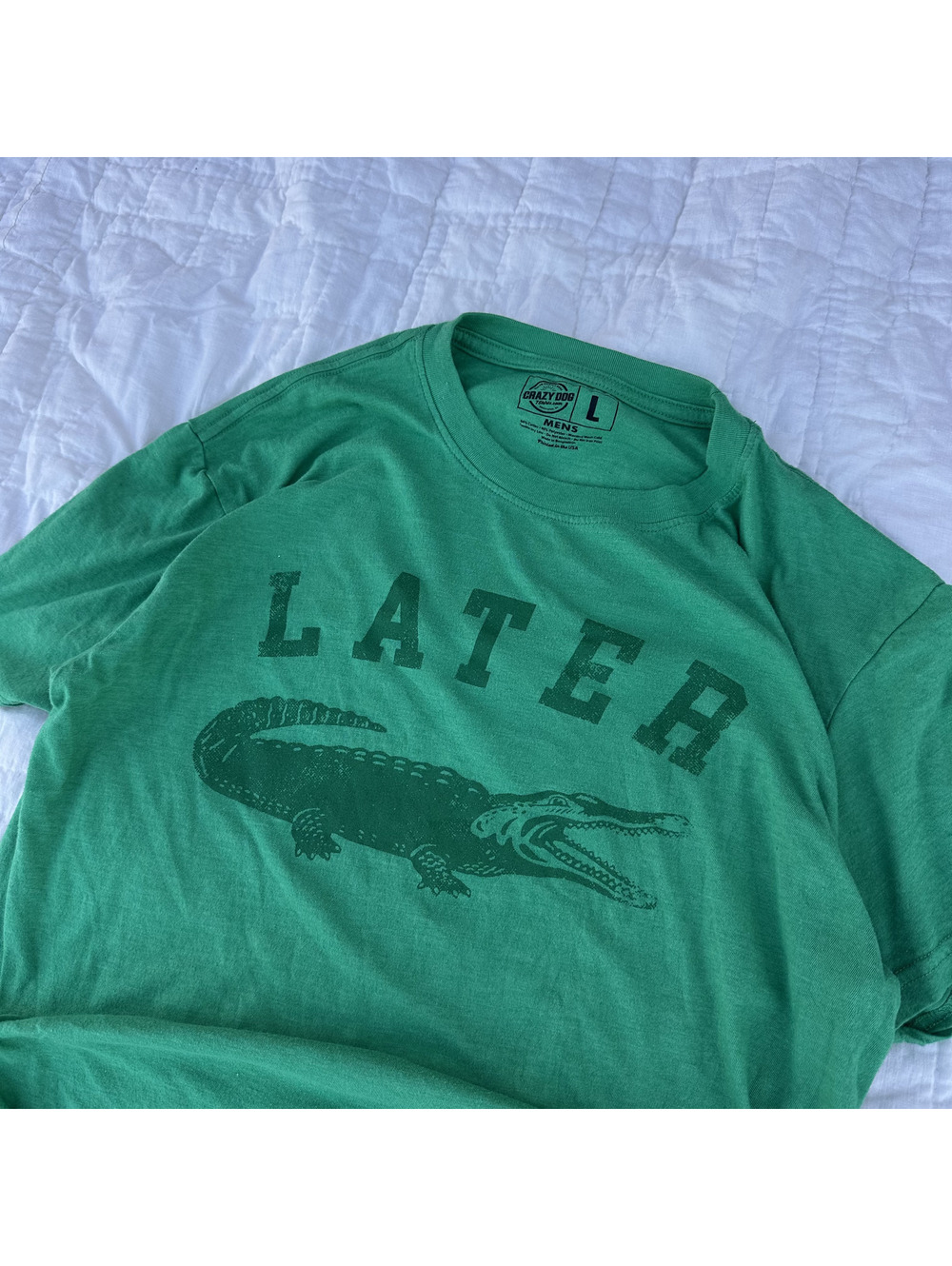 Vintage Later Gater Cotton Tee Shirt | Humor Funny Tee Shirt